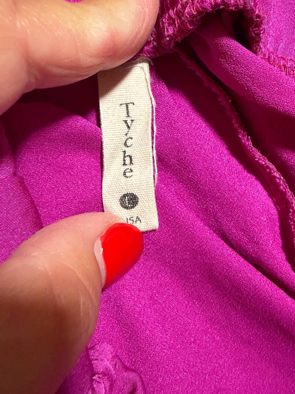 Tyche Wide Leg Tie-Front Pants - Fuchsia - Picture 6 of 6